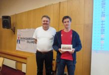 Nicolai Maxime Ostensen won the Borgarnes Blitz