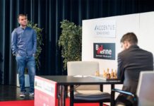 Magnús fórnaði tvívegis manni í jafntefliskák gegn Svidler – Mamedyarov vann MVL