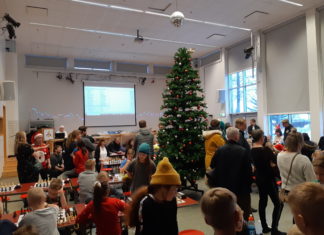 Skák og fjör á Jólapakkamóti Hugins og Breiðabliks