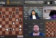 Carlsen komst naumlega áfram í útsláttarkeppnina