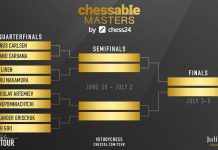 Chessable Masters: Carlsen og Caruana mætast í átta manna úrslitum