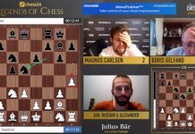 Carlsen efstur á Skákgoðsagnamótinu á Chess24