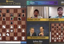 Magnús, Boris og Peter efstir goðsagna á Chess24