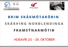 Skákþing Norðlendinga sameinað áður auglýstu Framsýnar/BRIM móti
