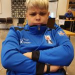 Vignir var einbeittur í byrjun skákar