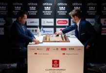 Caruana og Firouzja efstir í Stafangri – Carlsen vann Aronian eftir bráðabana