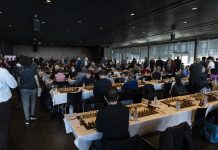 Sextán með fullt hús í Hörpu á Kviku Reykjavíkurskákmótinu