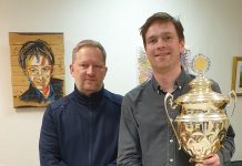 Hallgrímur Steinsson skákmeistari Vestmannaeyja 2022.