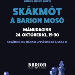 Barion mótið fer fram á mánudaginn
