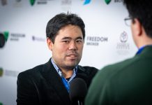 Nakamura efstur á HM í hraðskák – Shuvalova og Gunina efstar í kvennaflokki