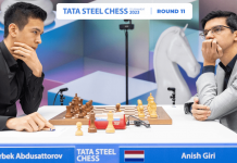 Abdusattorov efstur á Tata Steel