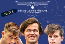 Carlsen og Gunina heimsmeistarar í hraðskák