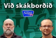 Við skákborðið: Björn Ívar og Helgi Árnason