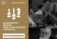 Íslandsmótið í netskák hefst 25. ágúst