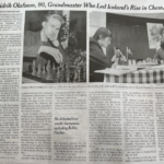 Friðrik Ólafsson heiðraður í The New York Times