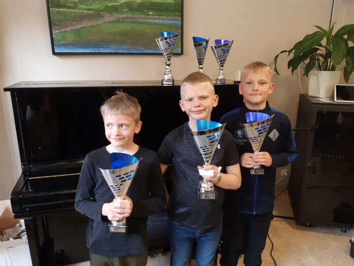 Verðlaunahafar á síðasta barnaskákmóti KR