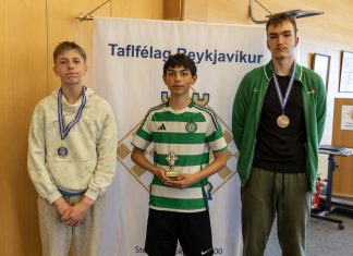 Emil Finnsson Fenger sigurvegari Sumarsyrpu TR I Katrín Ósk Tómasdóttir efst stúlkna